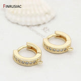 14K Plated Stud Earring Findings DIY Jewelry Accessories