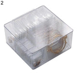 Earring Organizer Flip-open Lid Anti-abrasive Plastic Storage Box