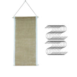Wall Mounted Earring Organizer Holder Mesh Cloth Jewelry Storage Rack