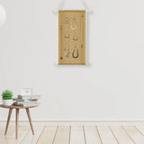 Earring Organizer Holder Wall Mounted with Hooks for Hair Ties