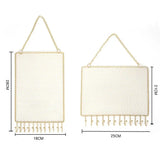 Metal Grid Earring Organizer Hanging Hook Necklace Ring Bracelet Holder