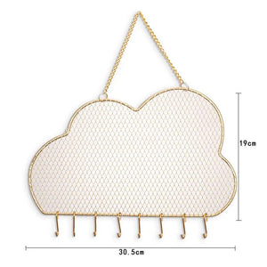 Earring Organizer Wall Mount Holder with Hooks