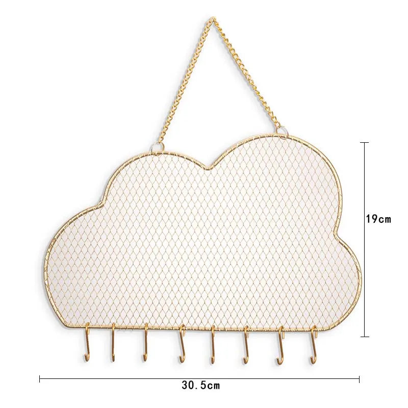 Earring Organizer Wall Mount Holder with Hooks