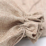 Natural Beaded Bag 17x23cm Jute Pouch for Earrings 5Pcs/Lot