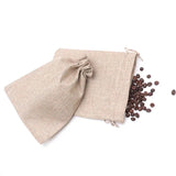 Natural Beaded Bag 17x23cm Jute Pouch for Earrings 5Pcs/Lot