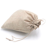 Natural Beaded Bag 17x23cm Jute Pouch for Earrings 5Pcs/Lot