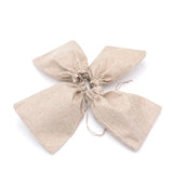Natural Beaded Bag 17x23cm Jute Pouch for Earrings 5Pcs/Lot