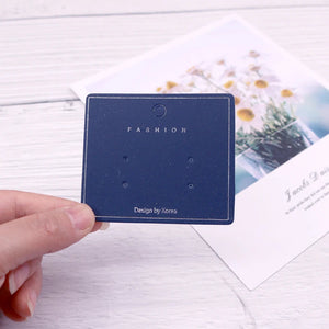 100pcs Earring Paperboard Card Jewelry Holder Pack