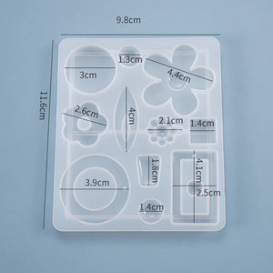 Earring Pendant Silicone Mold DIY Epoxy Resin Jewelry