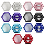 Earring Pendant Jewelry Case Ring Earrings Gift Box with 2 Slots