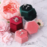 Earring Pendant Jewelry Case Ring Earrings Gift Box with 2 Slots