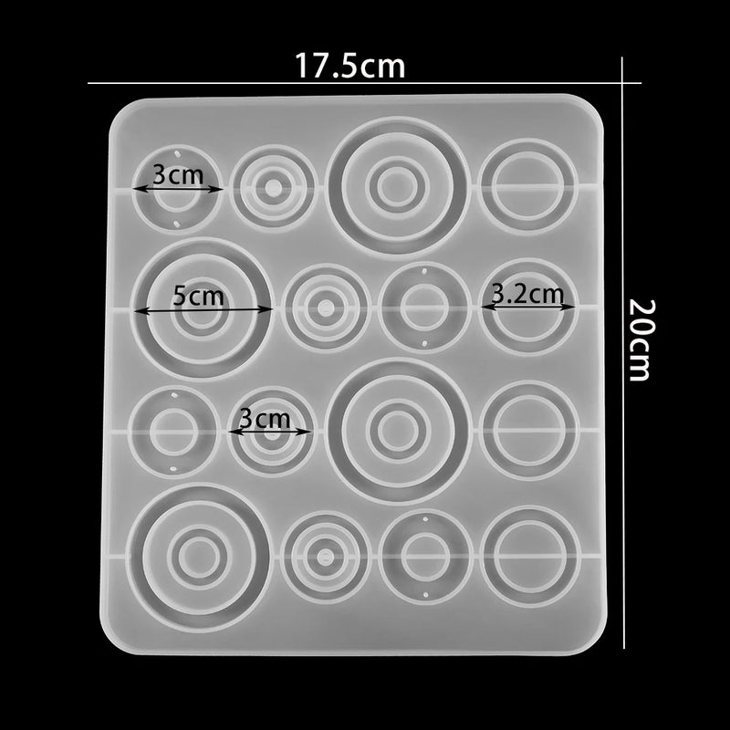 Earring Pendant Silicone Mold DIY UV Epoxy Resin Molds Jewelry Making
