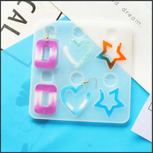 Silicone Earring Pendant Mold DIY UV Resin Jewelry Making Tools