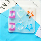 Silicone Earring Pendant Mold DIY UV Resin Jewelry Making Tools