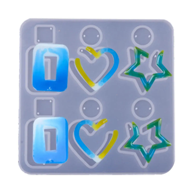 Silicone Earring Pendant Mold DIY UV Resin Jewelry Making Tools