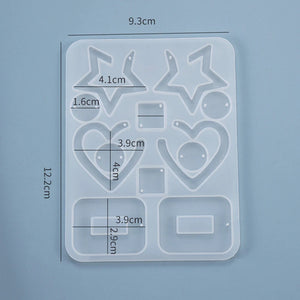Earring Pendant Silicone Mold UV Epoxy Resin Mold Jewelry Making