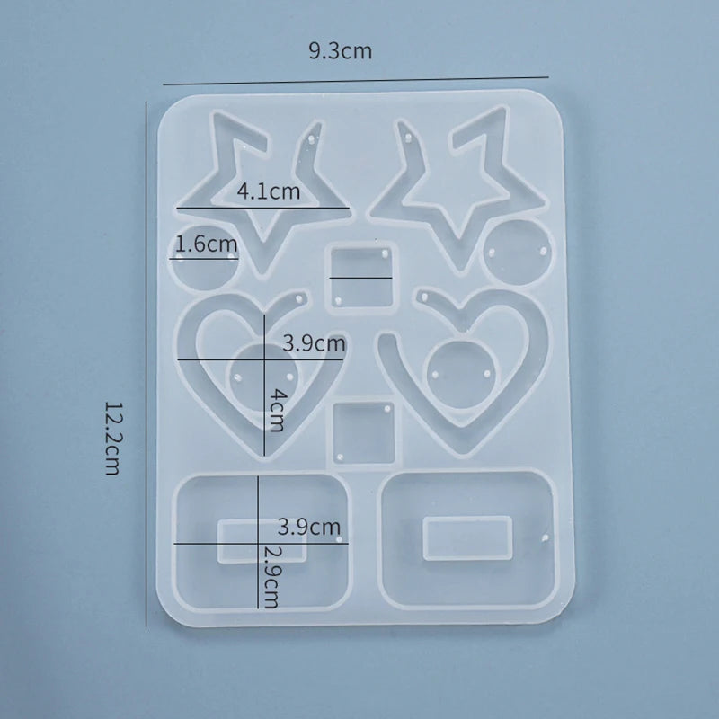 Earring Pendant Silicone Mold UV Epoxy Resin Mold Jewelry Making