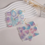 Earring Pendants Resin Silicone Mold DIY Moon Star Shaped Jewelry Making