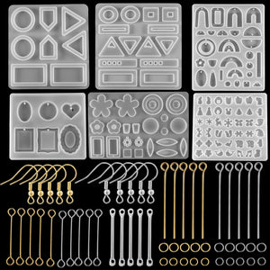 Earring Pendants Silicone Molds for DIY UV Resin Crafts Jewelry Making