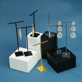 Earring Rack Jewelry Display Stand Silver T-Bar For Ear Studs