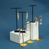 Earring Rack Jewelry Display Stand Silver T-Bar For Ear Studs