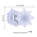 Resin Asymmetric Sun Moon Earring Mold for Jewelry Making