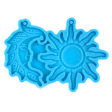 Resin Asymmetric Sun Moon Earring Mold for Jewelry Making