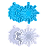 Resin Asymmetric Sun Moon Earring Mold for Jewelry Making