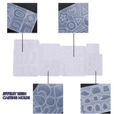 Resin Earring Molds Kit with Hooks & Rings, Jewelry Silicone Mold Set