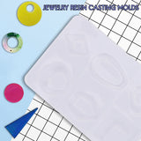 Resin Earring Molds Kit with Hooks & Rings, Jewelry Silicone Mold Set