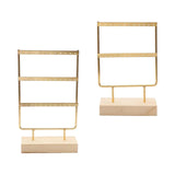 Large Wooden Earring Stand Organizer