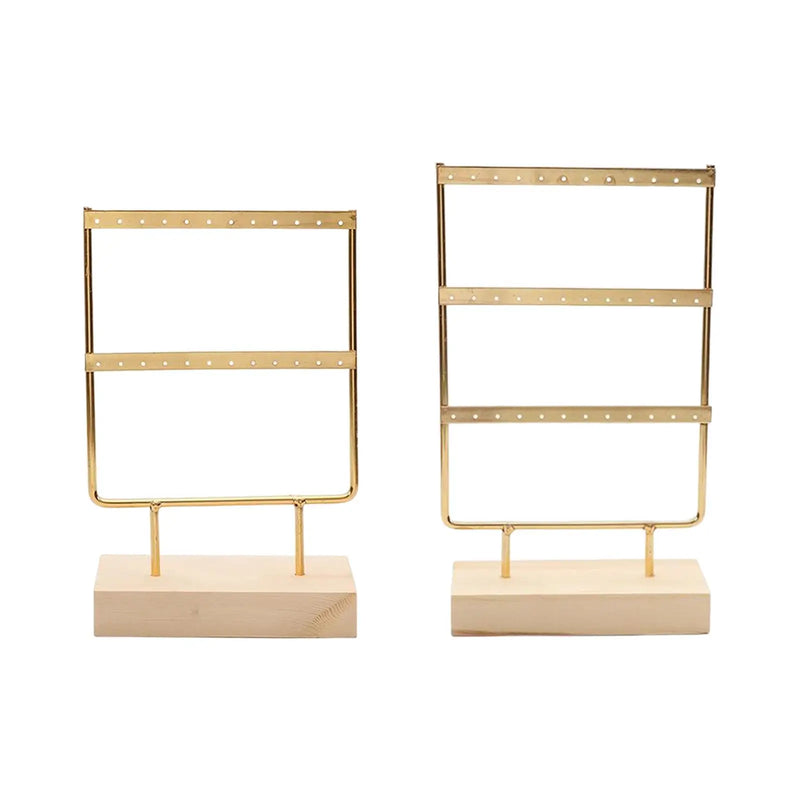 Wood Earring Stand Organizer Display Storage Rack