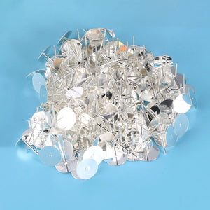 Bezel Earring Studs Blank Ear Post Findings for DIY Jewelry Making