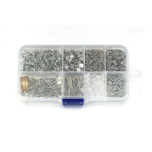 Earring Making Supplies Kit: Hooks, Beads, Jump Rings, Pins, Posts