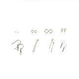 Earring Making Supplies Kit: Hooks, Beads, Jump Rings, Pins, Posts