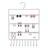 Earring Wall Holder Hanging Jewelry Organizer Display Iron Rack 10 Hooks