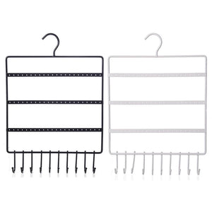 Earring Wall Holder Hanging Jewelry Organizer Display Iron Rack 10 Hooks