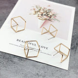 925 Silver Geometric Square Stud Earrings DIY Materials