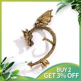 Silver Goth Earcuff Jewelry Cuff Earring Dark Elf Punk Fairy Ear Clip