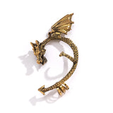 Silver Goth Earcuff Jewelry Cuff Earring Dark Elf Punk Fairy Ear Clip