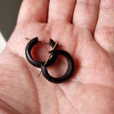 Coconut Wood Earrings 1 Pair S0491