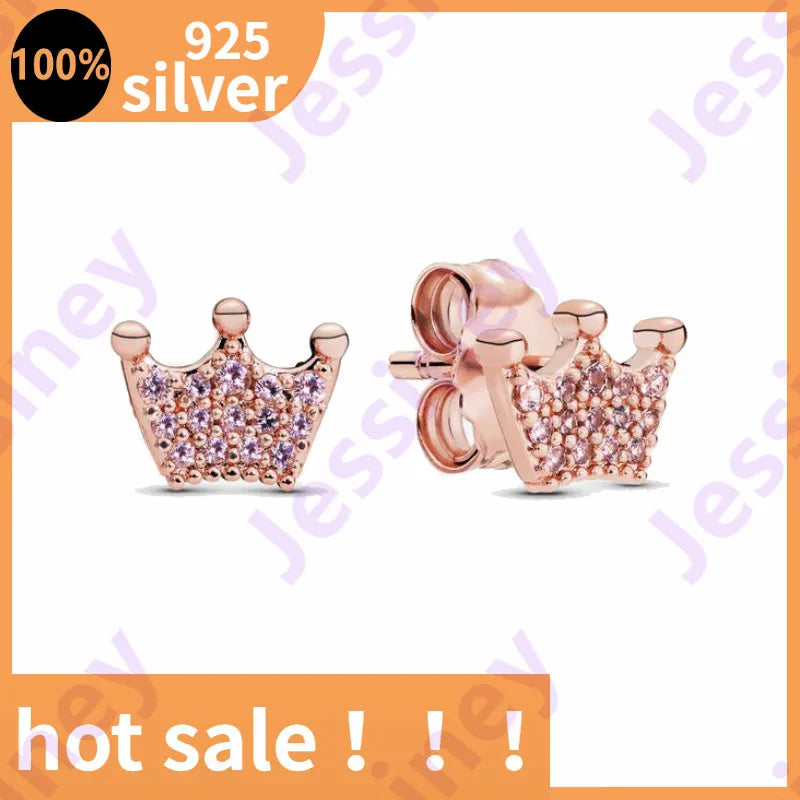 Real Sterling Silver Heart Hoop Earrings for Women