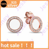 Real Sterling Silver Heart Hoop Earrings for Women