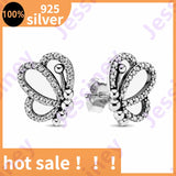 925 Sterling Silver Heart Hoop Earrings for Women