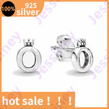 925 Real Sterling Silver Heart Hoop Earrings Pandra for Women