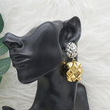 Geometric Square Dangle Drop Earrings for Women Party Wedding