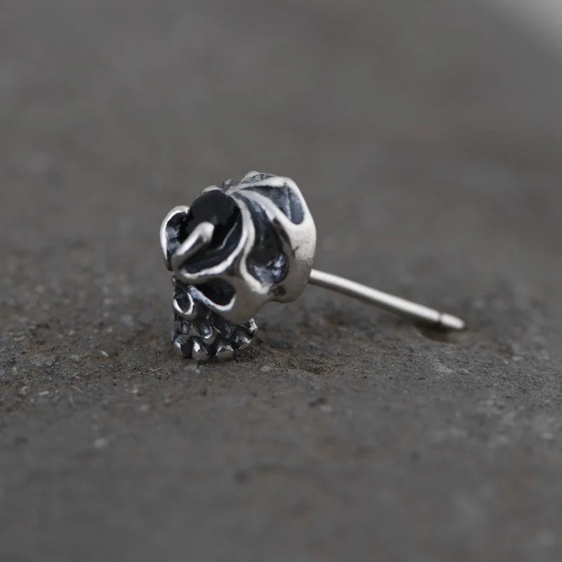 Skull Vintage Stud Earrings Punk Jewelry for Women