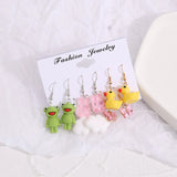 Cartoon Earrings 5-Piece Set Women's Jewelry