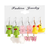 Cartoon Earrings 5-Piece Set Women's Jewelry