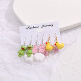 Cartoon Earrings 5-Piece Set Women's Jewelry